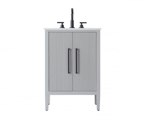 Elegant Lighting Blakely 24 inch Single Bathroom Vanity in Chocolate Oak Model: VF29624CO