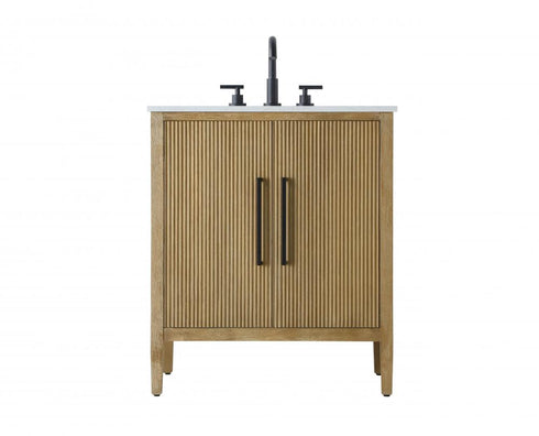 Elegant Lighting Blakely 30 inch Single Bathroom Vanity in Chocolate Oak Model: VF29630CO