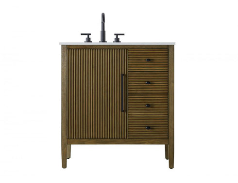 Elegant Lighting Blakely 32 inch Single Bathroom Vanity in Grey Model: VF29632GR