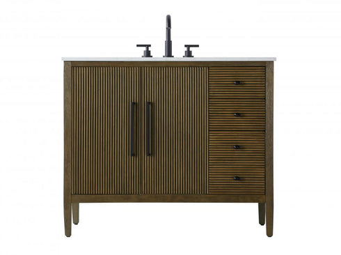 Elegant Lighting Blakely 42 inch Single Bathroom Vanity in Chocolate Oak Model: VF29642CO