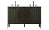 Elegant Lighting Blakely 54 inch Double Bathroom Vanity Inchocolate Oak Model: VF29654DCO