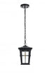 Elegant Lighting Bodine 7 inch Outdoor Pendant in Black Model: OD337H11BK