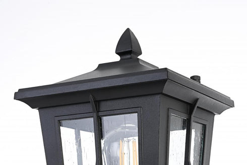 Elegant Lighting Bodine 7 inch Outdoor Pendant in Black Model: OD337P16BK
