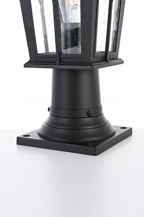 Elegant Lighting Bodine 7 inch Outdoor Pendant in Black Model: OD337P16BK