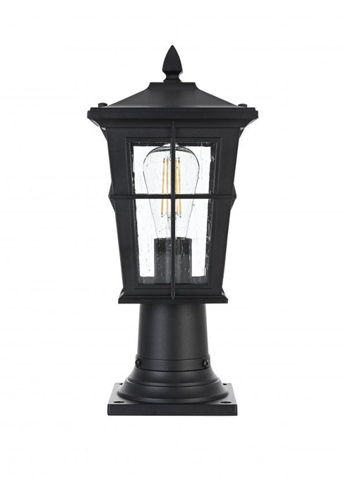 Elegant Lighting Bodine 7 inch Outdoor Pendant in Black Model: OD337P16BK