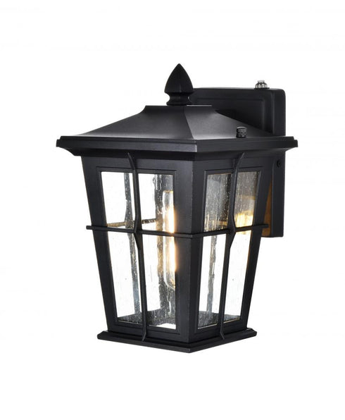 Elegant Lighting Bodine 7 inch Outdoor Pendant in Black Model: OD337W12BK