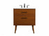 Elegant Lighting Boise 30 Inch Single Bathroom Vanity in Teak Model: VF41030MTK