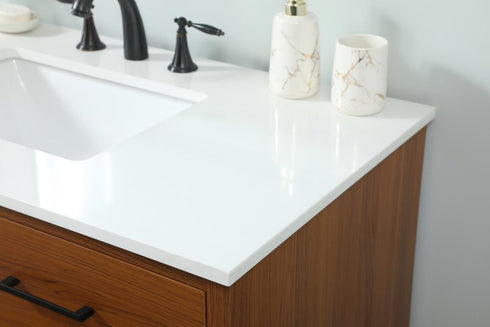Elegant Lighting Boise 42 Inch Single Bathroom Vanity in Teak Model: VF41042MTK