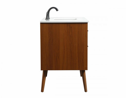 Elegant Lighting Boise 42 Inch Single Bathroom Vanity in Teak Model: VF41042MTK