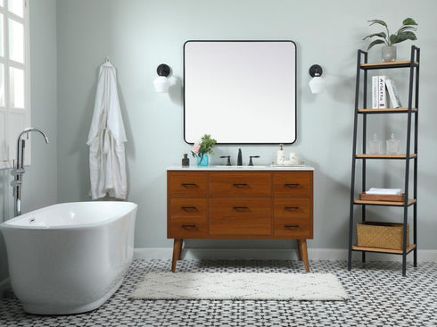 Elegant Lighting Boise 48 Inch Single Bathroom Vanity in Teak Model: VF41048MTK
