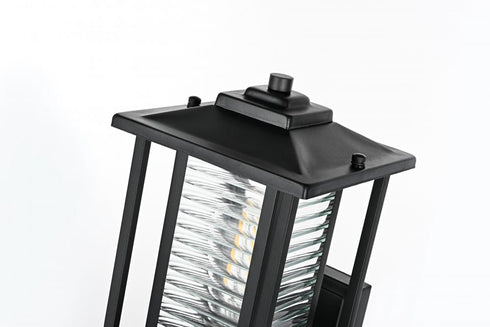 Elegant Lighting Bouvier 7 inch Outdoor Pendant in Black Model: OD344W14BK
