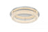 Elegant Lighting Bowen 22 Inch Adjustable LED Flush Mount in Chrome Model: 3800F22C
