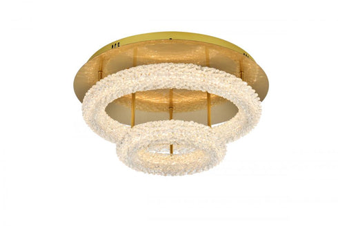 Elegant Lighting Bowen 22 Inch Adjustable LED Flush Mount in Chrome Model: 3800F22L2C