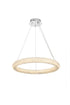 Elegant Lighting Bowen 24 Inch Adjustable LED Chandelier in Chrome Model: 3800D23C
