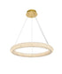 Elegant Lighting Bowen 24 Inch Adjustable LED Chandelier in Chrome Model: 3800D23C