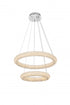 Elegant Lighting Bowen 24 Inch Adjustable LED Chandelier in Chrome Model: 3800G24C