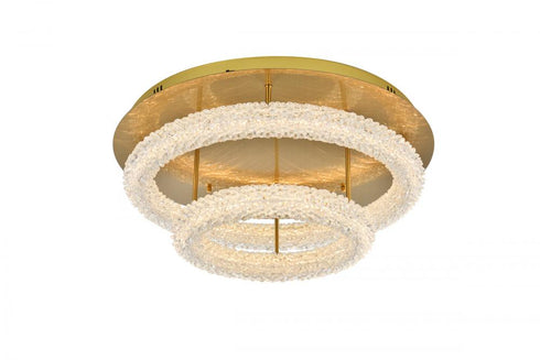 Elegant Lighting Bowen 26 Inch Adjustable LED Flush Mount in Chrome Model: 3800F26L2C