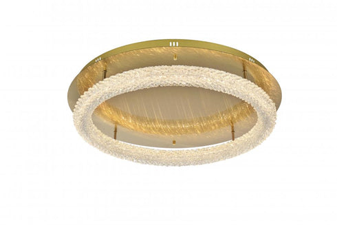 Elegant Lighting Bowen 29.5 inch LED Flush Mount in Chrome Model: 3800F30C