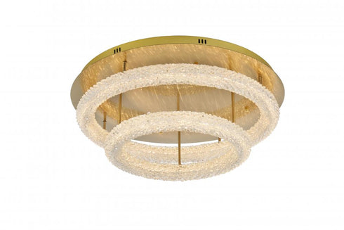 Elegant Lighting Bowen 29.5 inch LED Flush Mount in Chrome Model: 3800F30L2C