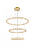 Elegant Lighting Bowen 42 inch LED chandelier in chrome Model: 3800G41C