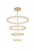 Elegant Lighting Bowen 42 inch LED chandelier in chrome Model: 3800G41C