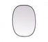 Elegant Lighting Brynn Metal Frame Oval Mirror 24x60 Inch in Silver Model: MR2B2460SIL