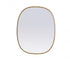 Elegant Lighting Brynn Metal Frame Oval Mirror 24x60 Inch in Silver Model: MR2B2460SIL