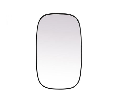 Elegant Lighting Brynn Metal Frame Oval Mirror 24x60 Inch in Silver Model: MR2B2460SIL