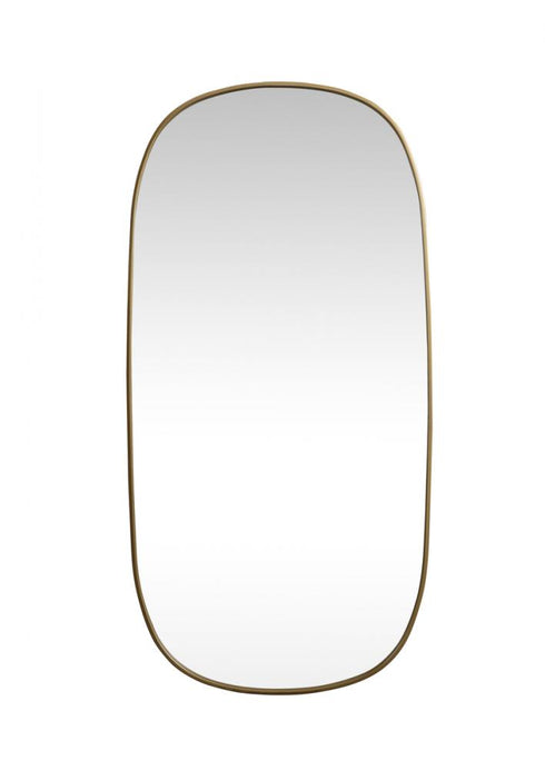 Elegant Lighting Brynn Metal Frame Oval Mirror 24x60 Inch in Silver Model: MR2B2460SIL
