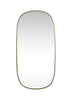Elegant Lighting Brynn Metal Frame Oval Mirror 24x60 Inch in Silver Model: MR2B2460SIL