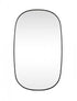 Elegant Lighting Brynn Metal Frame Oval Mirror 24x60 Inch in Silver Model: MR2B2460SIL