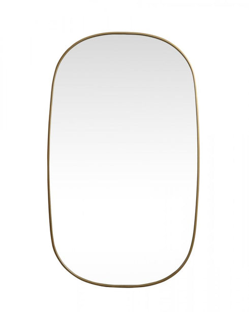 Elegant Lighting Brynn Metal Frame Oval Mirror 24x60 Inch in Silver Model: MR2B2460SIL