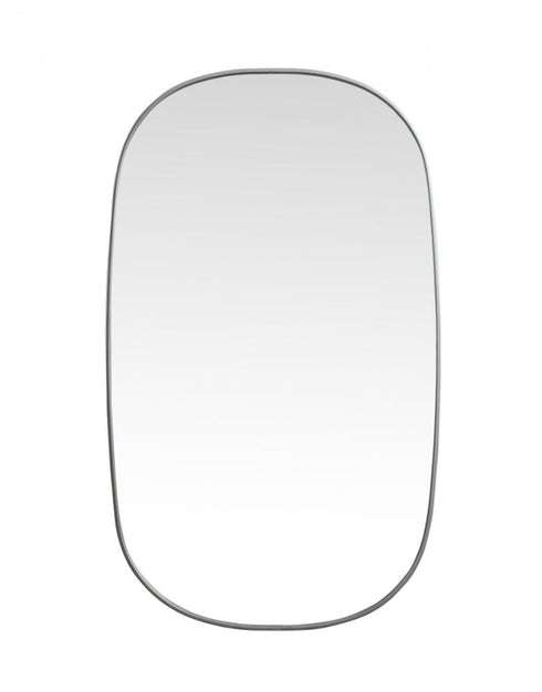 Elegant Lighting Brynn Metal Frame Oval Mirror 24x60 Inch in Silver Model: MR2B2460SIL