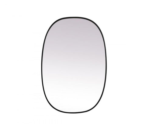 Elegant Lighting Brynn Metal Frame Oval Mirror 24x60 Inch in Silver Model: MR2B2460SIL