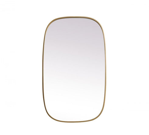 Elegant Lighting Brynn Metal Frame Oval Mirror 24x60 Inch in Silver Model: MR2B2460SIL