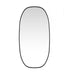 Elegant Lighting Brynn Metal Frame Oval Mirror 24x60 Inch in Silver Model: MR2B2460SIL