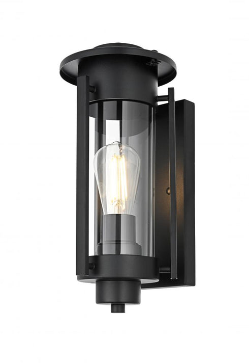 Elegant Lighting Bucknell 7 inch Outdoor Pendant in Black Model: OD349W15BK