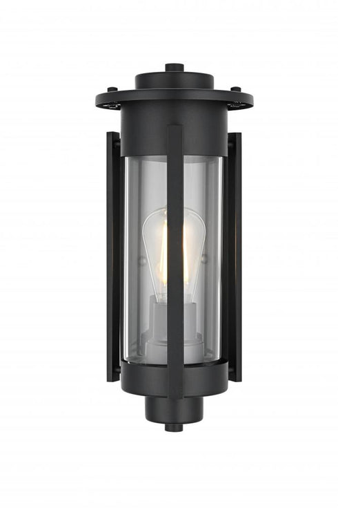 Elegant Lighting Bucknell 7 inch Outdoor Pendant in Black Model: OD349W15BK
