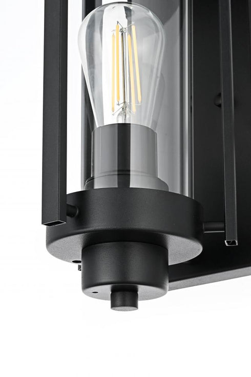 Elegant Lighting Bucknell 7 inch Outdoor Pendant in Black Model: OD349W15BK