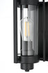 Elegant Lighting Bucknell 7 inch Outdoor Pendant in Black Model: OD349W15BK