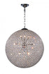 Elegant Lighting Cabaret 5 light in Chrome Pendant Clear Royal Cut Crystal Model: V2102D14C/RC