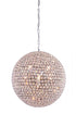 Elegant Lighting Cabaret 5 light in Chrome Pendant Clear Royal Cut Crystal Model: V2102D14C/RC