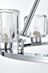 Elegant Lighting Cadence Pendant Light D26 Inch G9 Lt6 40 Watt Chrome in Chrome and Clear Finish Model: 5100D26C