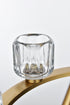 Elegant Lighting Cadence Pendant Light D26 Inch G9 Lt6 40 Watt Satin Gold in Satin Gold and Clear Finish Model: 5100D26SG