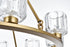 Elegant Lighting Cadence Pendant Light D32 Inch G9 Lt9 40 Watt Satin Gold in Satin Gold and Clear Finish Model: 5100D32SG
