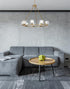 Elegant Lighting Cadence Pendant Light D32 Inch G9 Lt9 40 Watt Satin Gold in Satin Gold and Clear Finish Model: 5100D32SG
