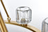Elegant Lighting Cadence Pendant Light D32 Inch G9 Lt9 40 Watt Satin Gold in Satin Gold and Clear Finish Model: 5100D32SG