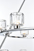 Elegant Lighting Cadence Pendant Light D36 Inch +48 Inch G9 Lt21 40 Watt Chrome in Chrome and Clear Finish Model: 5100L248C