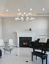 Elegant Lighting Cadence Pendant Light D36 Inch +48 Inch G9 Lt21 40 Watt Chrome in Chrome and Clear Finish Model: 5100L248C