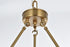 Elegant Lighting Cadence Pendant Light D36 Inch +48 Inch G9 Lt21 40 Watt Satin Gold in Satin Gold and Clear Finish Model: 5100L248SG